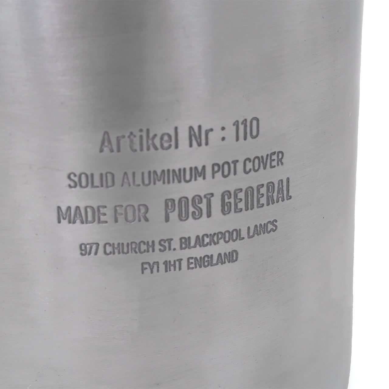 SOLID ALUMINUM POT COVER / ソリッドアルミナムポットカバー