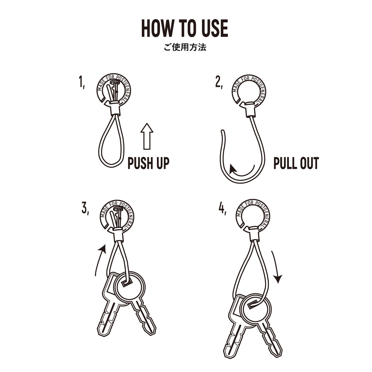 ZINC ALLOY KEY RING/ ジンクアロイ キーリング