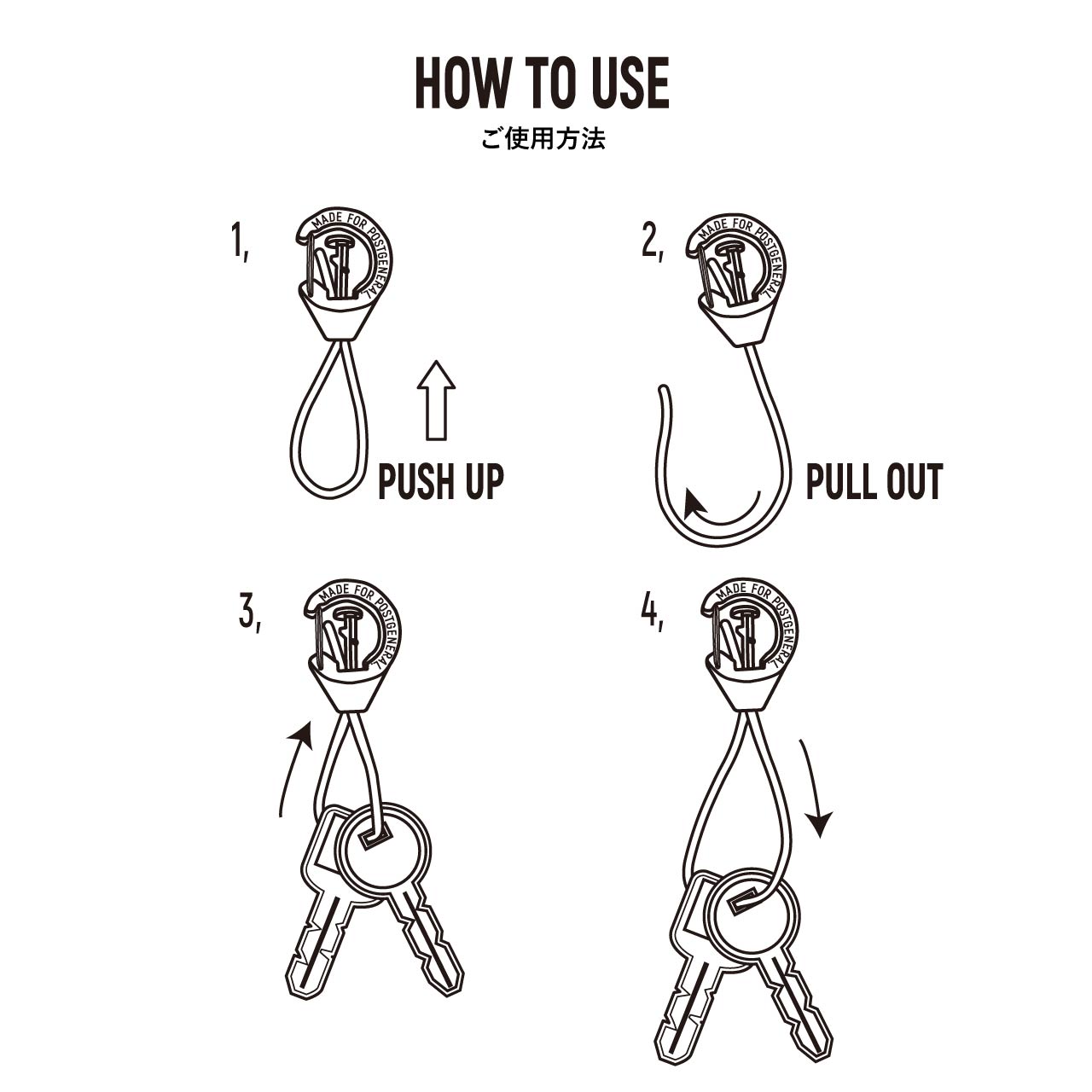 ZINC ALLOY KEY RING/ ジンクアロイ キーリング