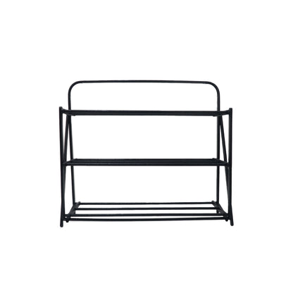 FOLDABLE SHOES RACK HAMMERTONE  / フォルダブルシューズラック ハンマートンBK
