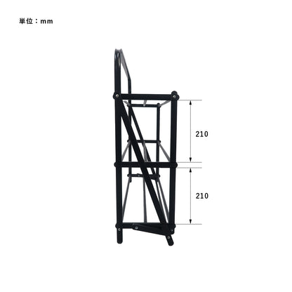 FOLDABLE SHOES RACK HAMMERTONE  / フォルダブルシューズラック ハンマートンBK
