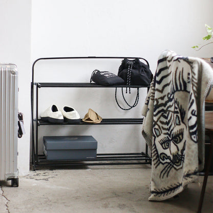 FOLDABLE SHOES RACK HAMMERTONE  / フォルダブルシューズラック ハンマートンBK