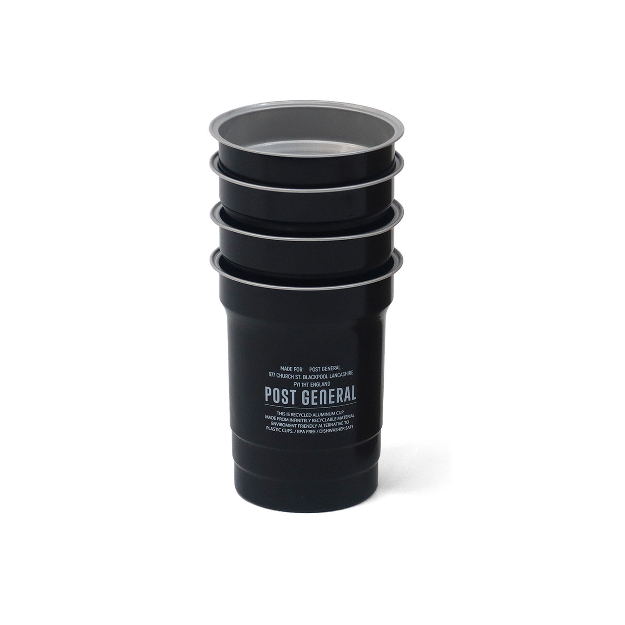 RECYCLED ALUMINUM CUP -PACK4- / リサイクル アルミナムカップ 4個セット