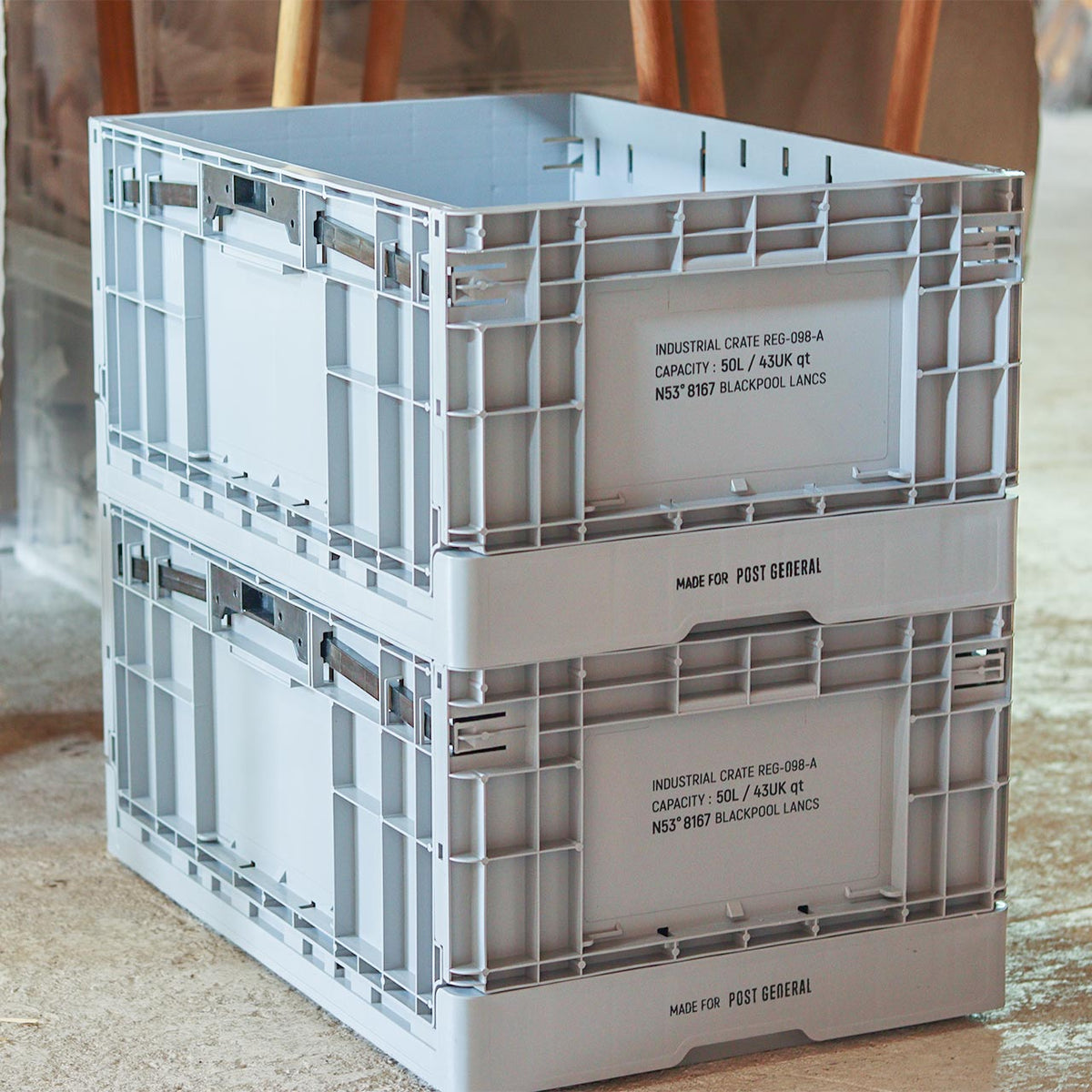 INDUSTRIAL FOLDABLE CRATE / インダストリアル フォルダブルクレート