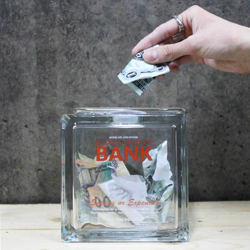 GLASS BLOCK BANK SQUARE