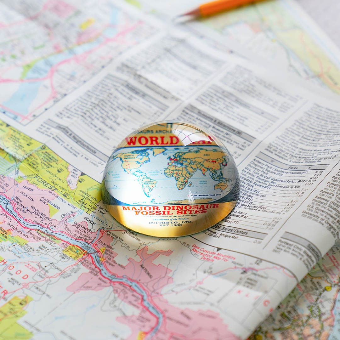 GLASS PAPERWEIGHT