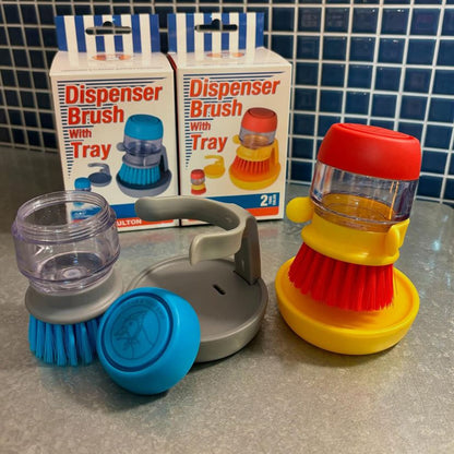 DISPENSER BRUSH W/TRAY