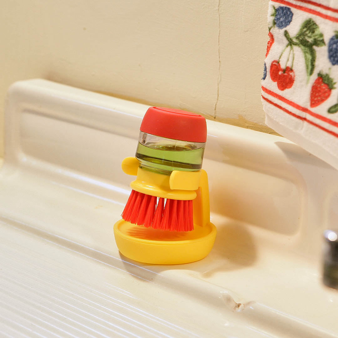 DISPENSER BRUSH W/TRAY