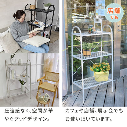 オープン３段ラック「TWILL」