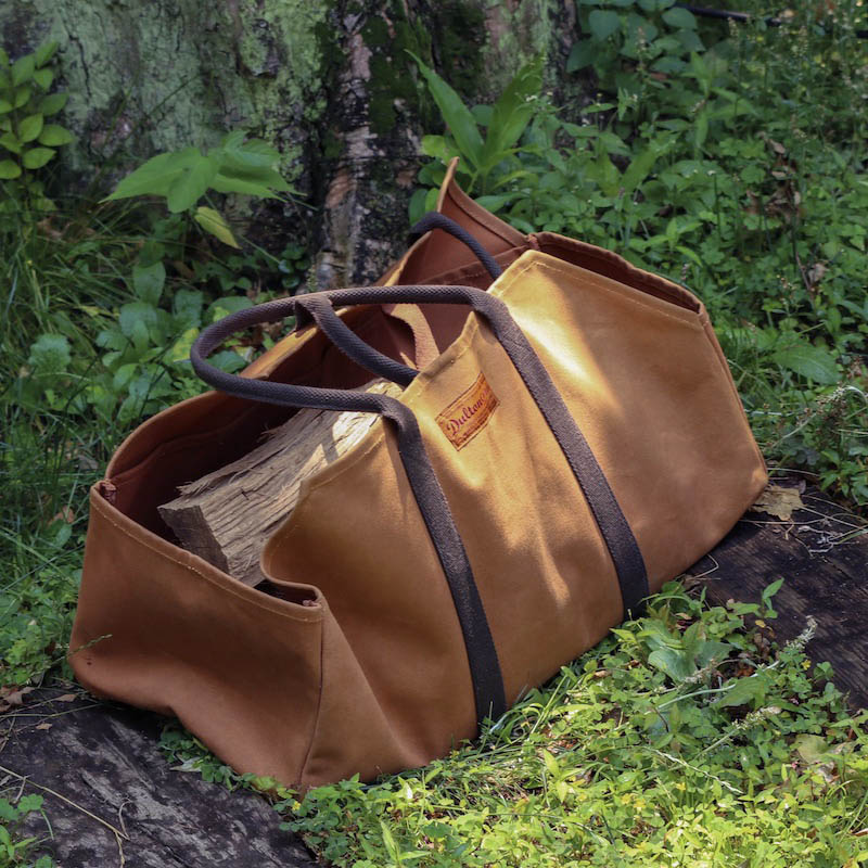 WAX CANVAS LOG BAG