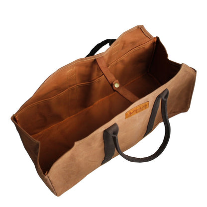 WAX CANVAS LOG BAG