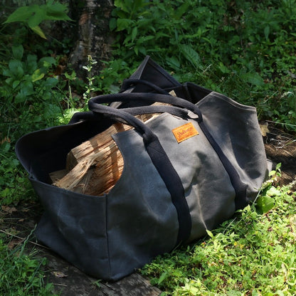 WAX CANVAS LOG BAG